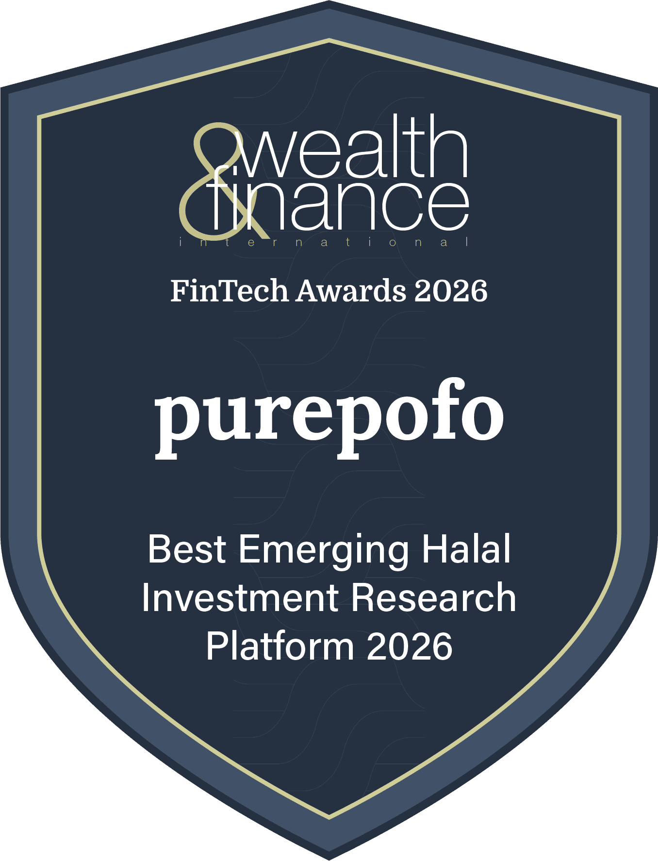 Wealth & Finance International recognition badge